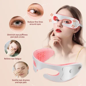 AuraGlow™ 4-in-1 Red Light Therapy Eye Massager